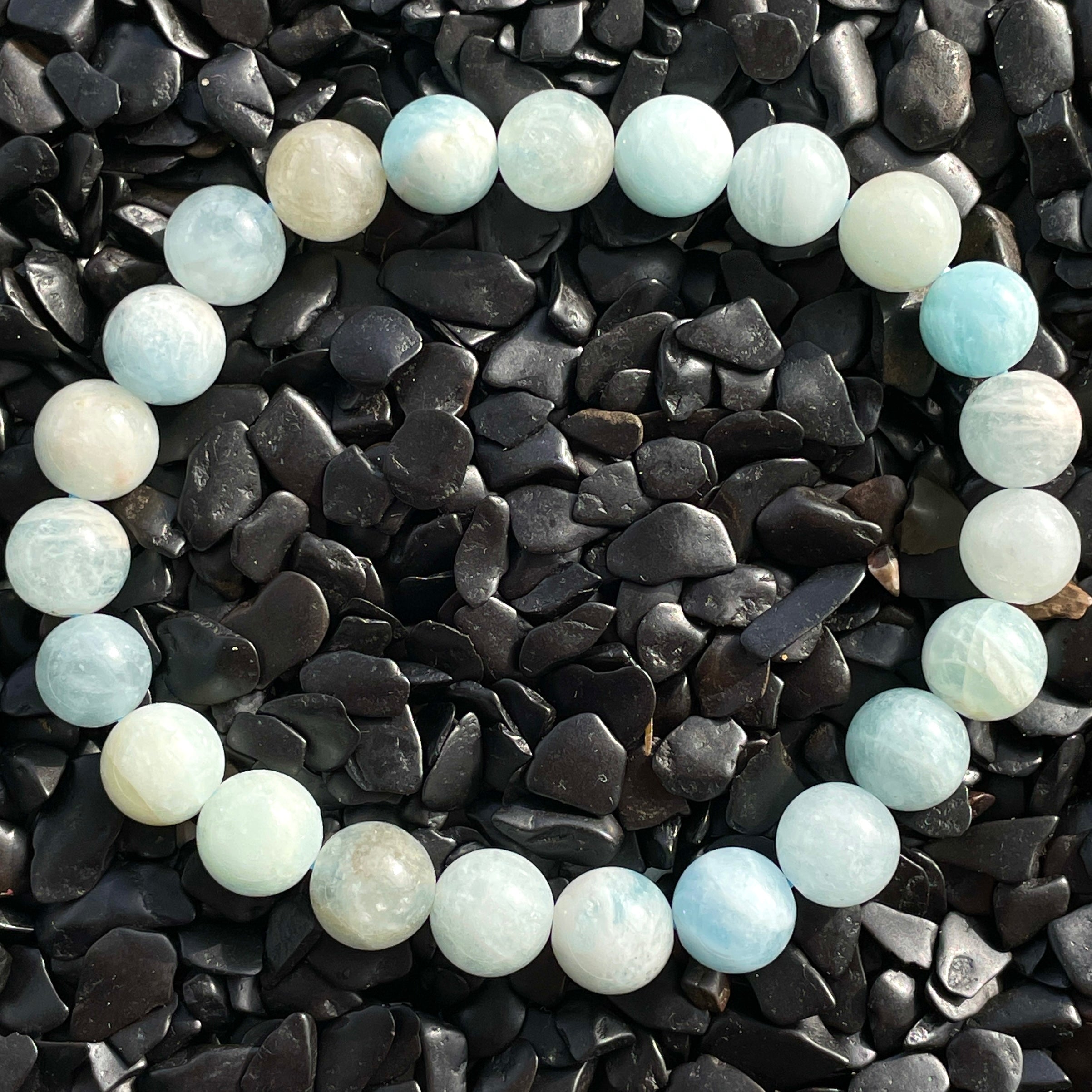 Aquamarine AA Beads Bracelet 8mm Aquamarine AA Beads Bracelet 8mm